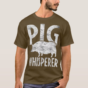 T-shirt Pigs Whisperer Animal Farmer Vintage élevage de co