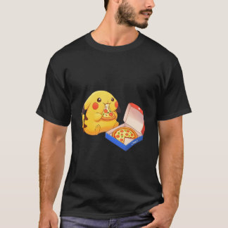 T-shirt Pikachu amateur de pizza 