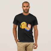 T-shirt Pikachu amoureux de pizza (Devant entier)