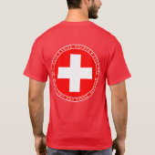 T-shirt Pikemen suisses rouges et chemise blanche de joint (Dos)