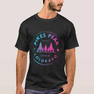 T-shirt Pikes Peak Colorado €"Co Mountain Forest