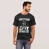 T-shirt Pilates Cat drôle (Devant entier)