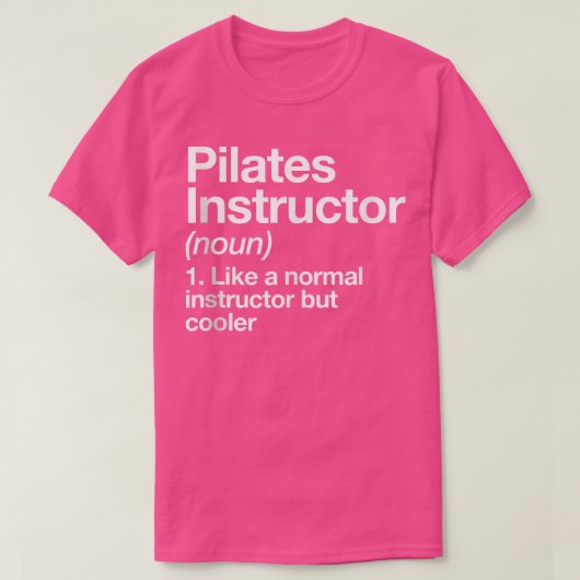 T-shirt Pilates Instructeur Définition Funny Trainer Gym S (Design devant)