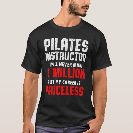 T-shirt Pilates Instructor Trainer Enseignant 13 (Devant)