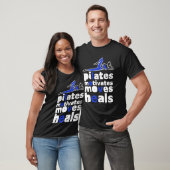 T-shirt Pilates Motivates Moves Heures (Unisexe)