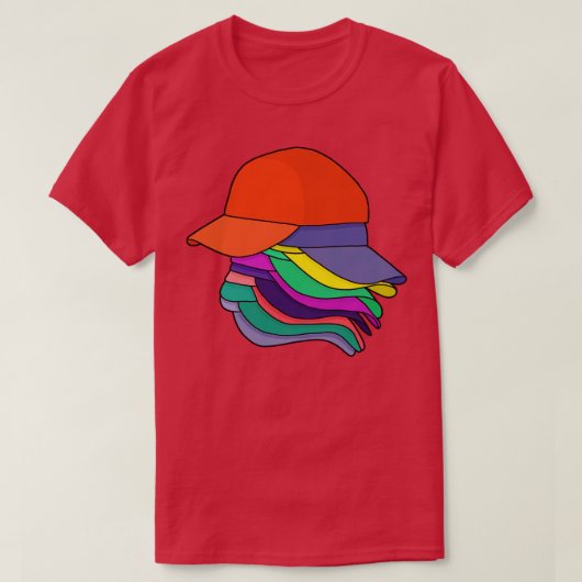 T-shirt Pile de Casquettes (Design devant)