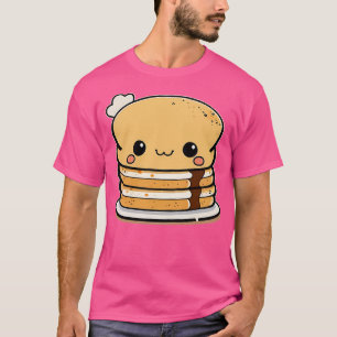 T-shirt Pile De Crêpes Kawaii