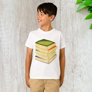 T-shirt Pile de livres Lover Art et lecture