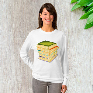 T-shirt Pile de livres Lover Art et lecture