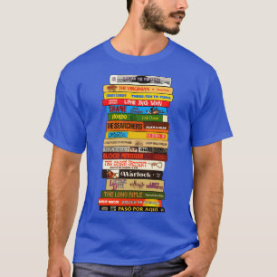 T-shirt Pile de livres Westerns classiques