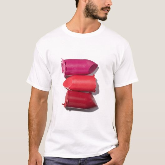 T-shirt Pile de rouge à lèvres cassé (Devant)