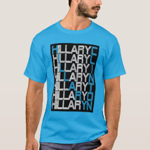 T-shirt pile de type hillary clinton