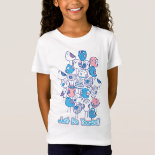 T-Shirt Pile d'oiseaux colorés : Soyez Simplement Vous-Mêm