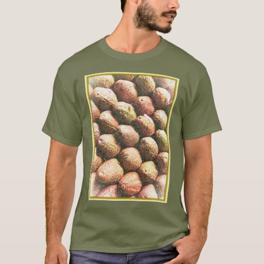 T-shirt "Pile of Avocados" jolie photo. Commandez dès main (Devant)