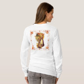 T-shirt Pilgrim Girl Thanksgiving (Dos entier)