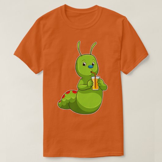 T-shirt Pilier avec verre de jus d'orange (Design devant)