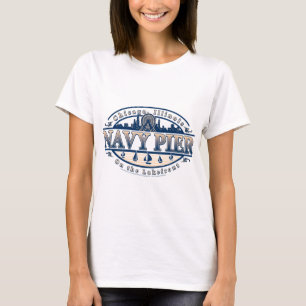 T-shirt Pilier Chicago de marine