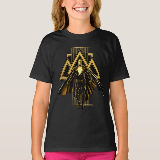 T-shirt Pilier triangulaire noir Adam (Devant)