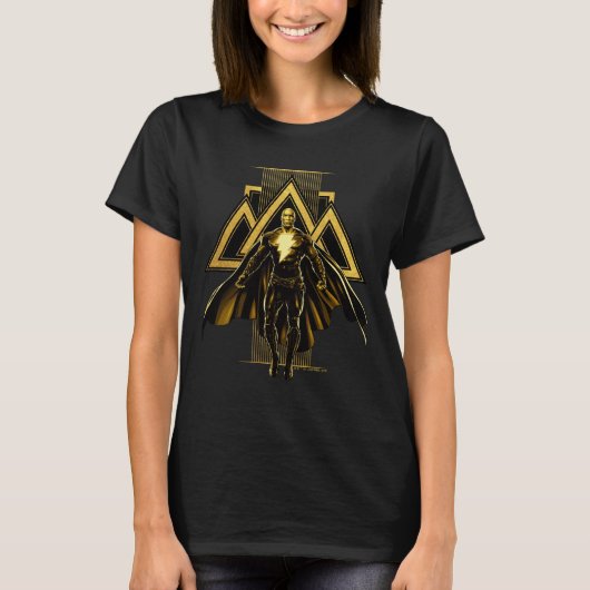 T-shirt Pilier triangulaire noir Adam (Devant)