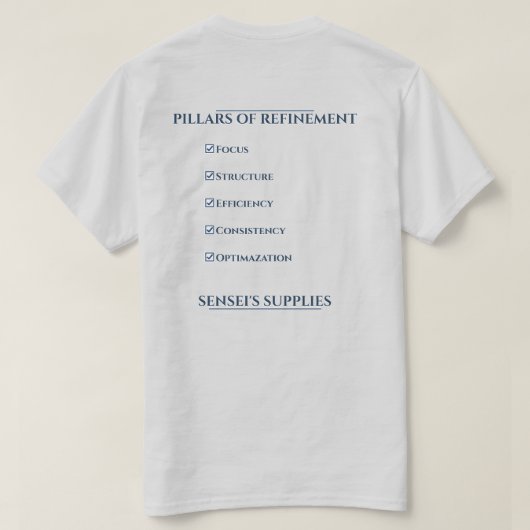 T-shirt Piliers de Raffinement (Design dos)
