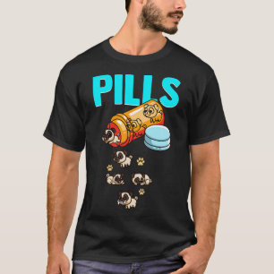 T-shirt Pills Carlin Amoureux des chiens Cadeaux