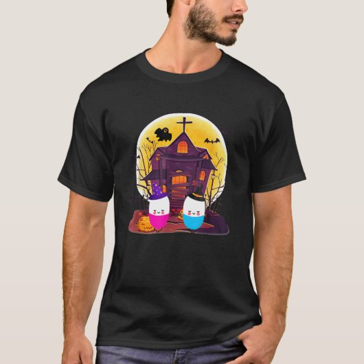 T-shirt Pills Witch Casquette Boire Vin Pharmacien Hallowe (Devant)