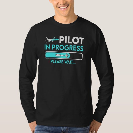 T-shirt Pilot In Progress Future Pilot Toy Airplane (Devant)