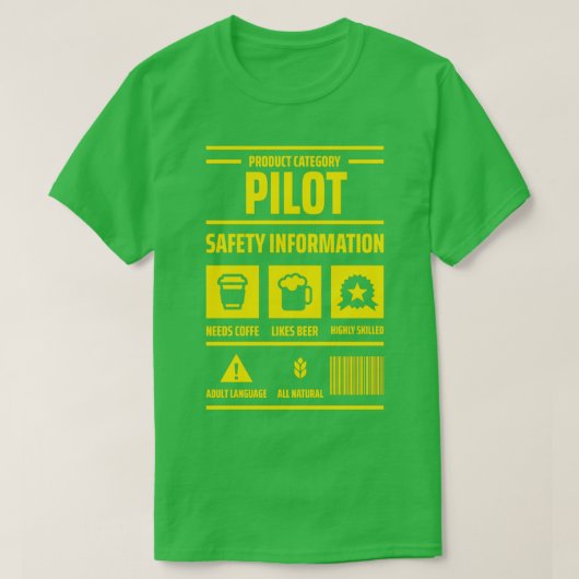 T-shirt PILOTE Catégorie de produit (Design devant)