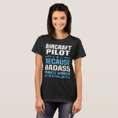 T-shirt Pilote d'aéronef (Devant entier)