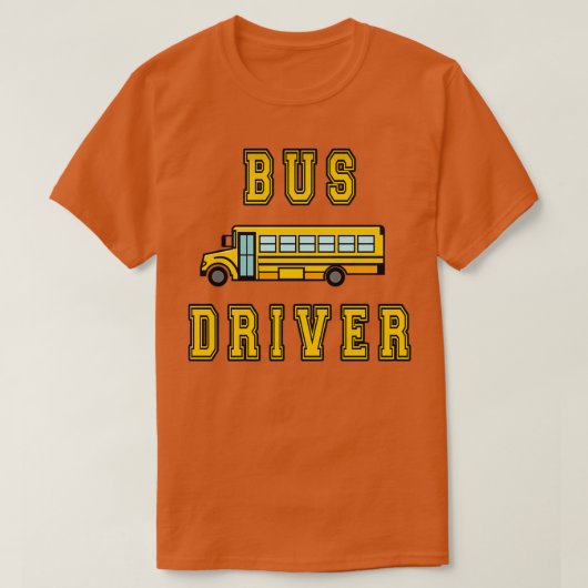 T-shirt Pilote d'autobus École 6 (Design devant)