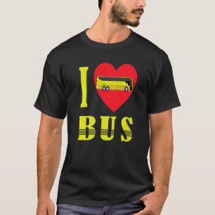 T-shirt Pilote d'autobus Femme Conducteur d'autobus Bus Lo