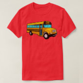 T-shirt Pilote d'autobus scolaire jaune Enfants Hommes Fem (Design devant)