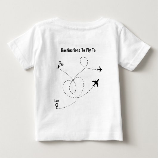 T-shirt pilote d'aviation blanche (Dos)