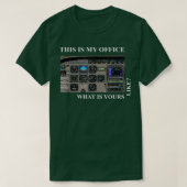 T-shirt Pilote d'aviation Cessna 172 Cockpit (Design devant)