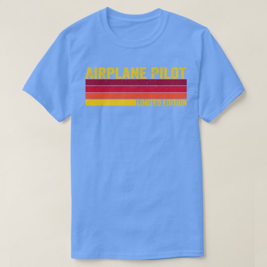 T-shirt Pilote d'avion (Design devant)