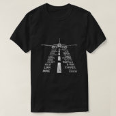 T-shirt Pilote d'avion d'aviation en détresse rétrograde (Design devant)
