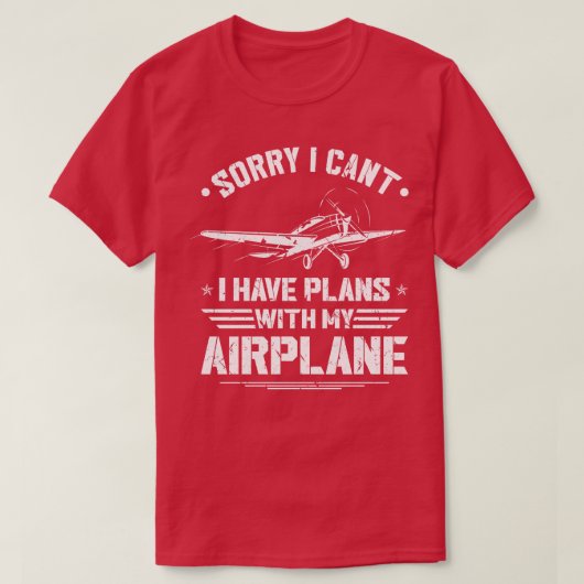 T-shirt Pilote d'avion de petite taille (Design devant)