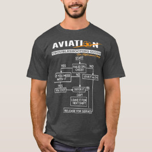 T-shirt Pilote d'avion Drôle pilote Dépannage Tee