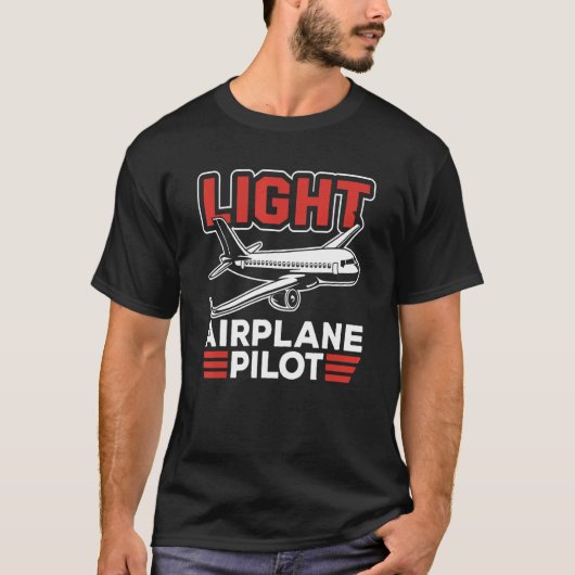 T-shirt Pilote d'avion light (Devant)