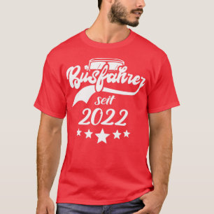 T-shirt Pilote de bus 2022 Licence de conducteur de bus 2