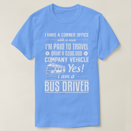 T-shirt Pilote de bus amusant s (Design devant)