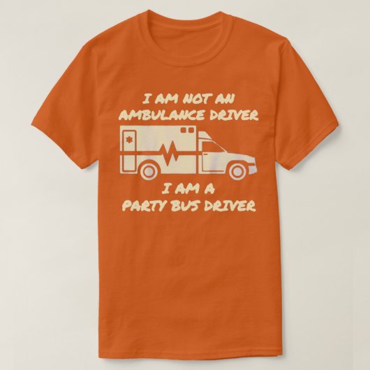 T-shirt Pilote de bus de partie (Design devant)