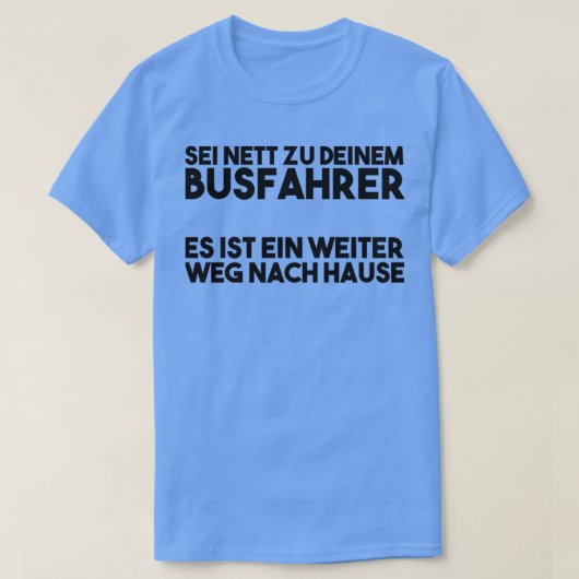 T-shirt Pilote de bus dit 2 (Design devant)