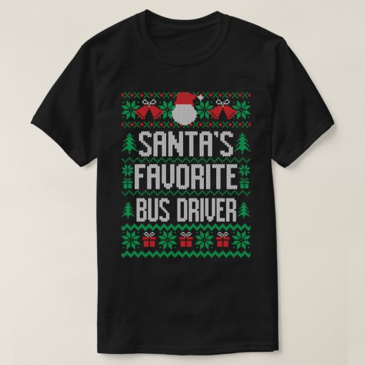 T-shirt Pilote de bus favori Santax27s 1 (Design devant)