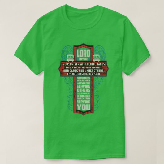 T-shirt Pilote de bus type (Design devant)
