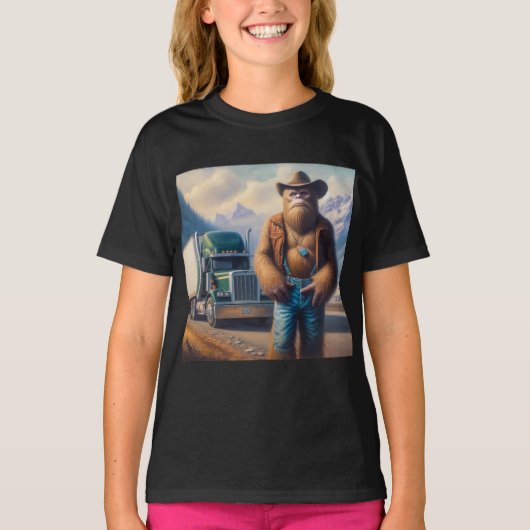 T-shirt Pilote de camion Bigfoot (Devant)