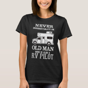 T-shirt Pilote de camping-car caravan drôle de camping cam