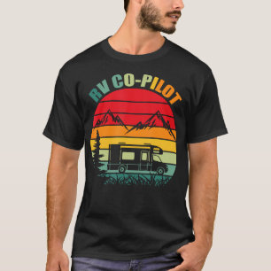 T-shirt Pilote de camping-car rétro drôle de camping-car v