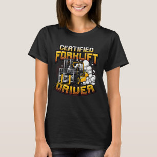 T-shirt Pilote de chariot élévateur certifié