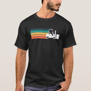 T-shirt Pilote de chariot élévateur rétro vintage 1